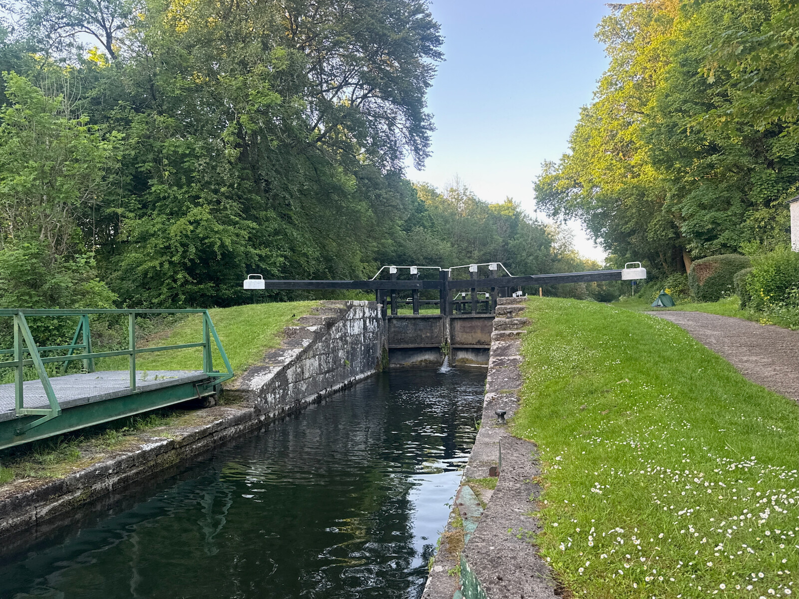 Camping at the lock